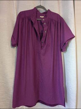 Bellerose Magenta Button-Front Dress/Tunic